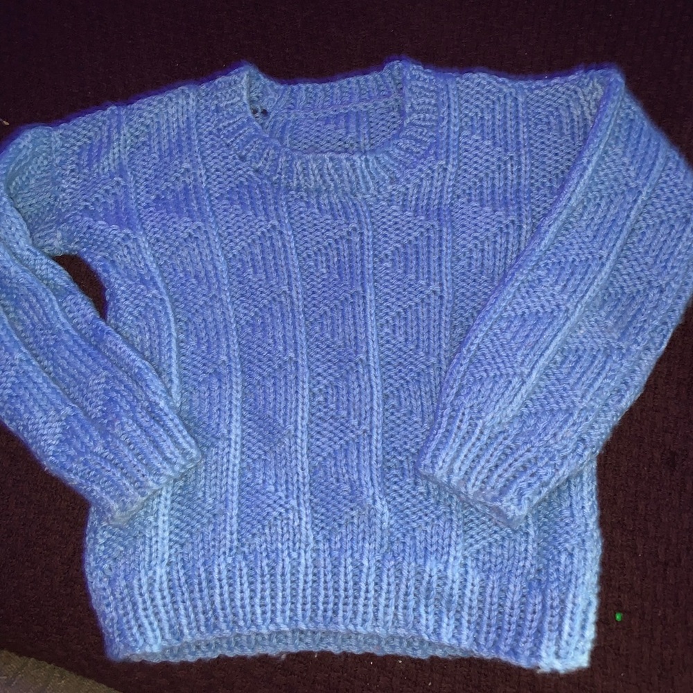 Cozy Blue Knit Sweater
